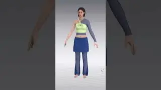 3D Fashion Design process behind the scenes animation #digitalfashion #clo3d #3dfashion