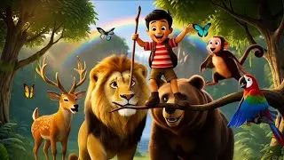 Ultra 3D Kids Cartoon Song | जंगल में नाचो गाओ | Canci&oacute;n Infantil | 子供の歌 | أغنية الأطفال |