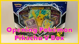 Opening Pok&eacute;mon Pikachu V Box