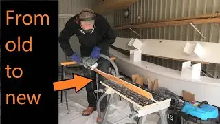 Fixing old oars as new for the catamaran #229