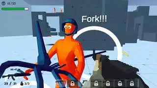 Gameplay- Funny shooter destroy all{Headshots}