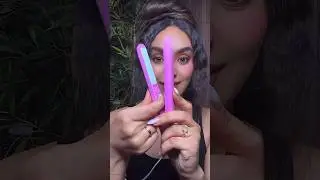Curling my hair with mini straightener