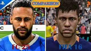 FC 25 vs FIFA 16&mdash;Realism Evolution Test! 🔥 (PS5 vs PS4) #fc25 #fifa16 #comparison #football #fifa