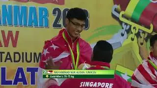 Victory Ceremony 27th Sea Games Myanmar 2013 Pencak Silat  