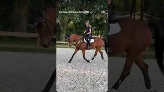 Helen and Viktorie having a jumping session tonight at the beautiful Oldenbroek Sporthorses Farm!