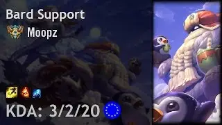 Bard Support vs Tahm Kench - Moopz - EUW Challenger Patch 6.24