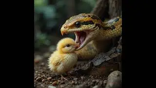 hen and his colourful chicks save by eagle #jungletales #beautifulanimals #beautifulcreature #monkey