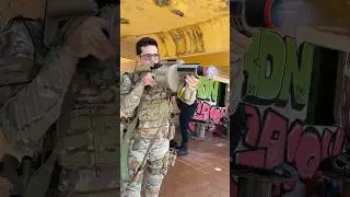 Disparando com Lan&ccedil;a Granada de Airsoft #airsoft #army #armystatus #military #viralvideo #iphone12