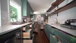 Caribbean Teal Kitchen Remodel in Thornwood, NY | Custom Kitchen Renovation