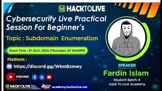 S7 | 🌐 Recon 101: Subdomain Enumeration Tools & Techniques | Weekly Session