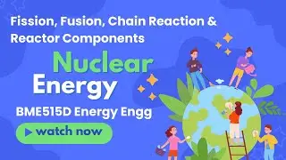 Nuclear Energy Explained Simply | Fission, Fusion, Chain Reaction & Reactor Components | Energy Engg