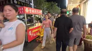 貴州小縣城夜市，晚上8點真實景象，為何如此冷清？實拍銅仁沿河宵夜一條街