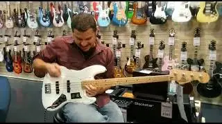 Random bass slap @ York's Music Shop. A friend decided to record me 🙉