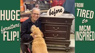 Huge Furniture Flip-From Tired To MCM Inspired!