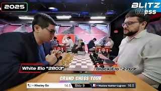 Wesley So Vs Maxime Vachier - Lagrave || World Blitz Chess - Grand Chess Tour 2025