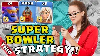 Super Bowler Attack Strategy | Th14 Attack Strategy Clash Of Clans #coc