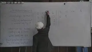 EM 12 - Computation of determinant of a matrix by reducing it to a triangular matrix
