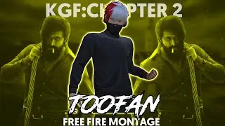 Toofan Lyrical Song Free Fire Beat Sync Montage | KGF Chapter 2 Toofan Lyrical Song FF Beat Sync