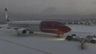 MSFS2024 | Norwegian PMDG 737-800 | Snowy Takeoff ENTC ❄️ &ndash; 4K Realistic