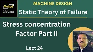 Static Theo of Failure 24 Stress concentration Factor Part II