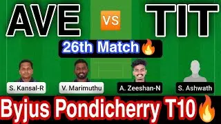 AVE vs TIT Dream11 Prediction, TIT vs AVE Dream11 Team, ave vs tit dream11 sl team, plaayers stats,