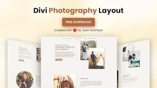 Divi Photography Layout by DiviFlash [FREE DOWNLOAD]
