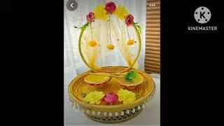 Haldi Platter Ideas| Haldi Plate Decor Idea| Haldi Ceremony| Haldi Function|#trending
