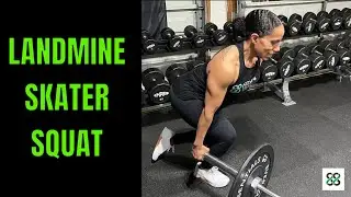 What The Heck Is A Landmine Skater Squat?? #88fitnesstraining #unilateraltraining #glutes #quads
