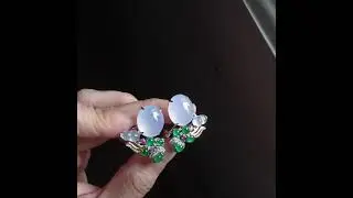 Gem Gardener: Statement Light Lavender Jade Earrings