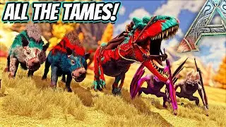 SEARCHING FOR ALL THE SUMMER BASH COLORED DINOS!! || Ark Fjordur!