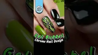 Fin-Tastic | Gel Bubble Chrome Nail Art Design. #shorts #fintasticnail