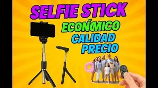 Selfie Stick calidad-precio con funci&oacute;n tr&iacute;pode y control remoto