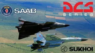 DCSWorld.AJS 37 Viggen. Первый полёт.First flight.