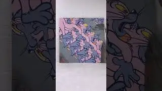 Opake canvas with @molotowpaint one4all #markers and #spraypaint #graffiti #streetart #tomandjerry