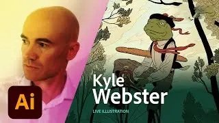 Live Illustration with Kyle Webster (KyleBrush) Day 3 - AdobeLive | Adobe Creative Cloud