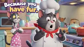 Chef Cat's Stove Mishap #cute #funny #animation #youtubekids