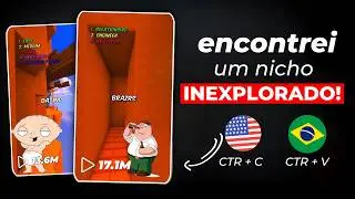 O Nicho GRINGO inexplorado MAIS F&Aacute;CIL de 2025! (Shorts e Tik Tok Dark)