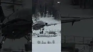 Piaggio P-180 Avanti EVO: Thrilling Take-Off in the Swiss Alps!