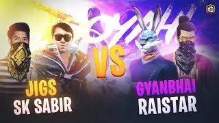 Jigs And Sk Sabir Vs Raistar And GyanSujan🤯🔥 Team Legends Vs Team Icons💚 Free Fire🇮🇳&hearts;️