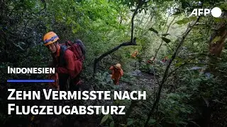 Zehn Vermisste nach Flugzeugabsturz in Indonesien | AFP