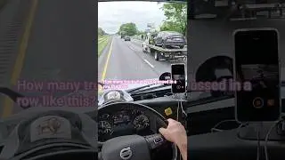 POV Truck Driving USA | Triple Overtake at 75 mph #shorts