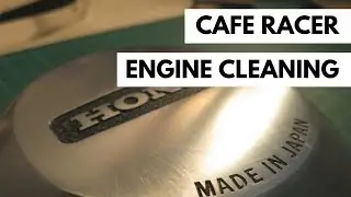 How to Clean a Motorcycle Engine Like New - Honda CB750 Cafe Racer Build Ep4