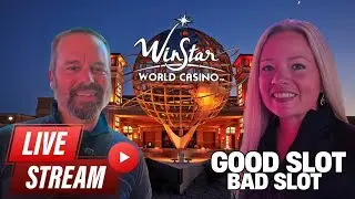 Good Slot Bad Slot is live with slot machine gambling at Winstar World Casino.  #slots #casino