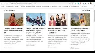 WGSN Fashion: Reports
