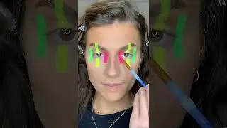 Morty and rick-themed neon makeup transformation #fok