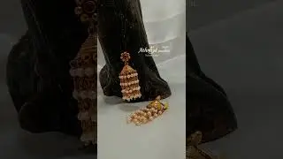 92.5 Silver Gold plated jumkas. Athmiya Jewellers Balehonnur. #silver #jewellery#bridaljewellery
