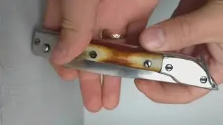 🦴  VTG USSR OLD Pocket Folding Bone Knife, ITK Prison Art
