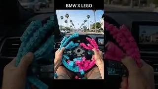 Light Blue & Pink BMW LEGO Steering Wheel &ndash; EXTREME Satisfying ASMR