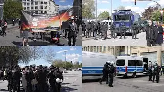 🟢[Demo] Rechte Demo in Hamburg - Gegendemos und Großaufgebot der Polizei