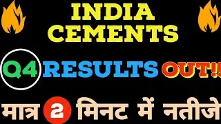 India Cements q4 results 2022,India Cements share latest news